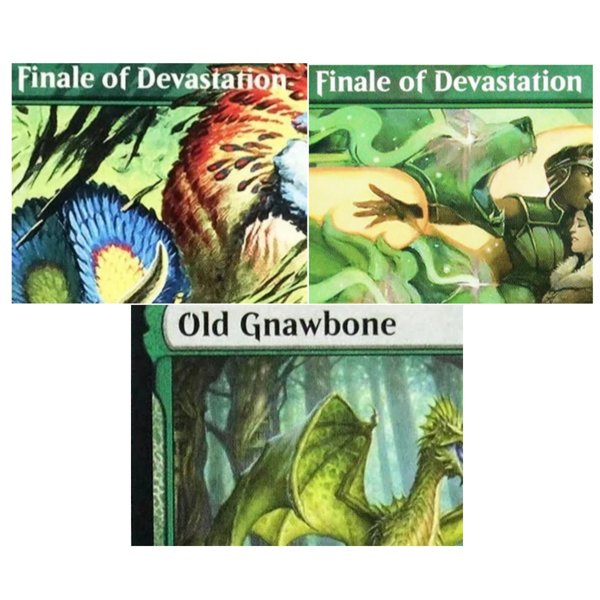 Vintage Collectible Cards - Cartes Proxy TCG Old Gnawbone/Finale of