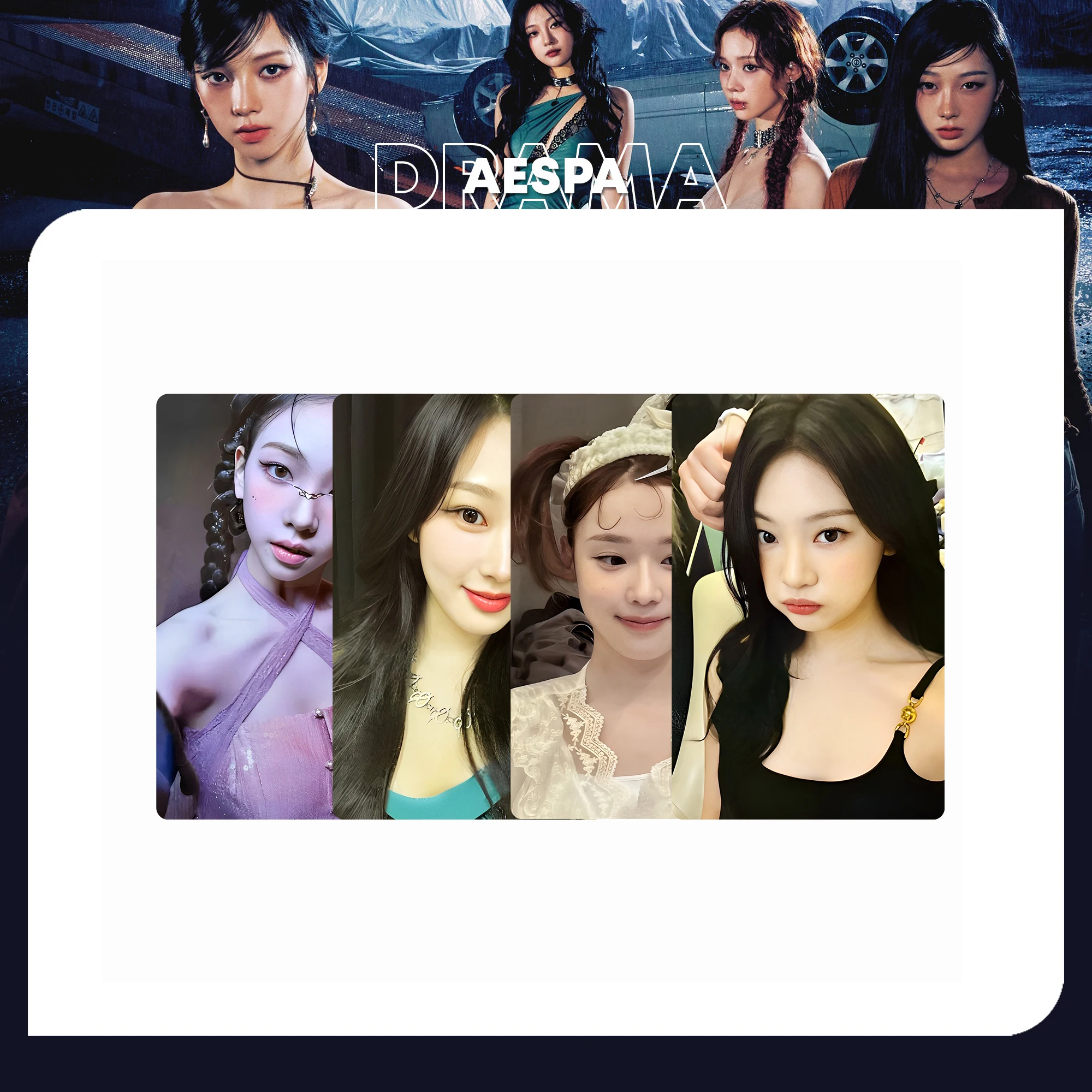Vintage Collectible Cards - Lot de cartes Lomo KPOP vintage,