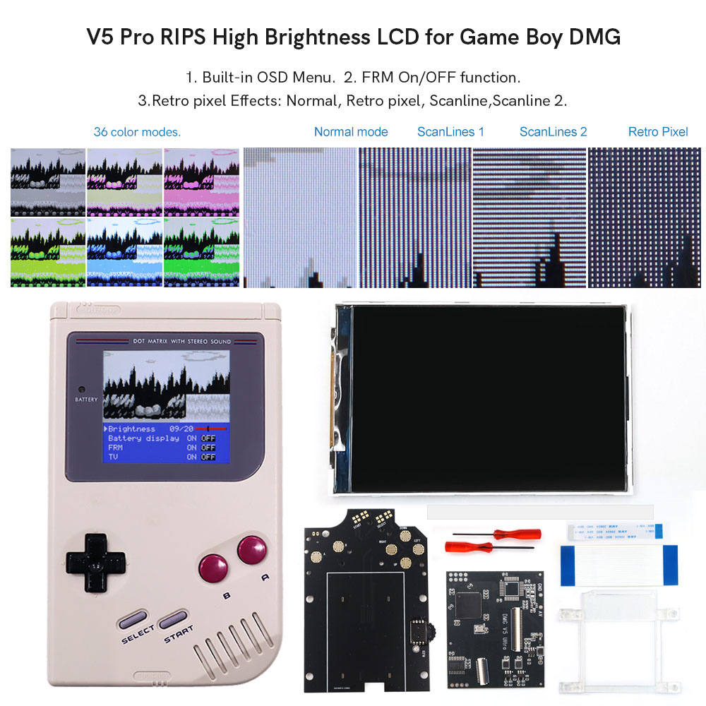 Vintage Game Collection - HISPEEDIDO pour GB Dmg V5 Pro,