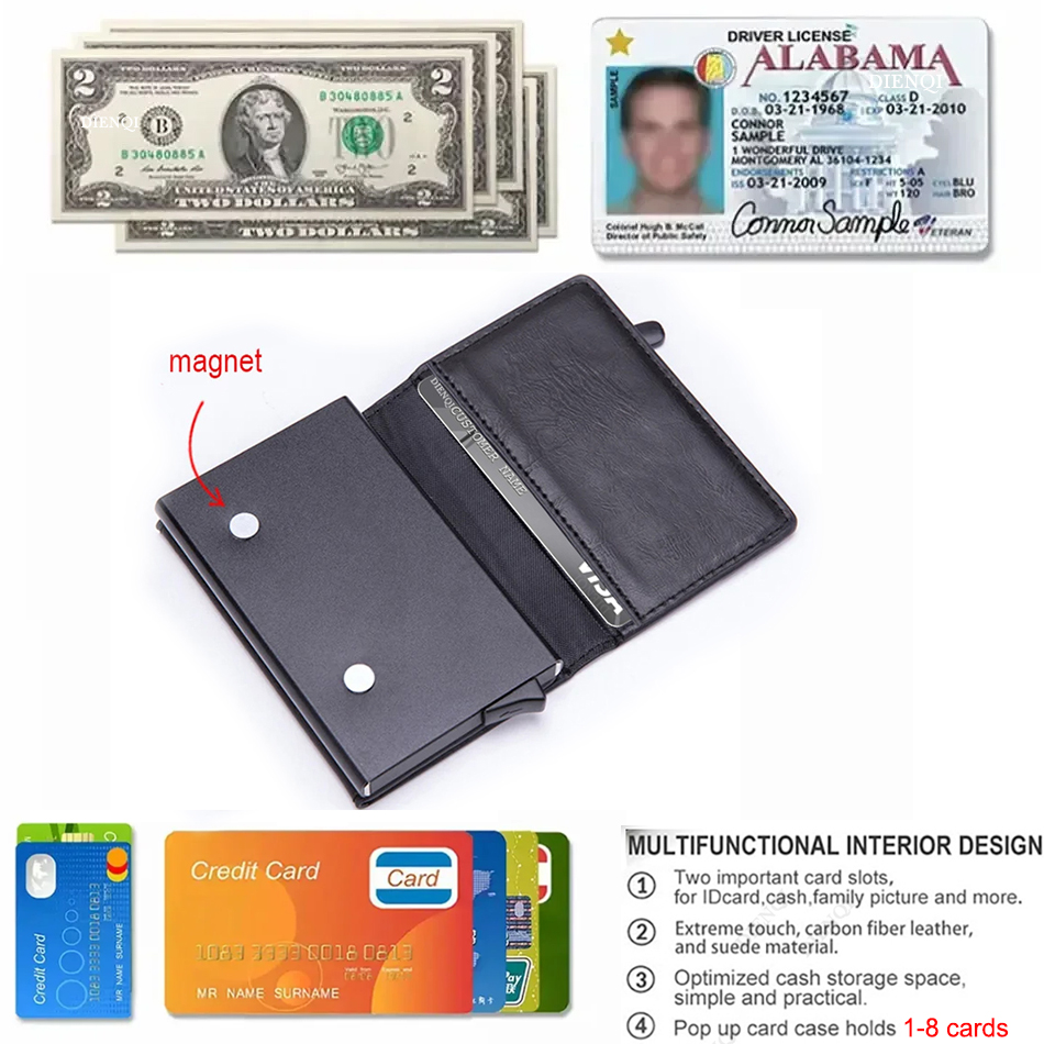 Portefeuille anti-RFID avec bl - Vintage Collectible Cards avis et prix